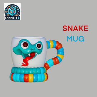 snake mug 3d print model - Mito3D
