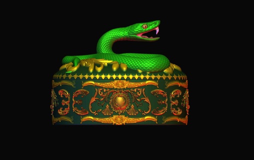 snake oval gift storage box tattoo reptile reptiles art love serpent serpente python animals ballpython serpientes pet snakes nature wedding toy fashion 3d print model - Mito3D