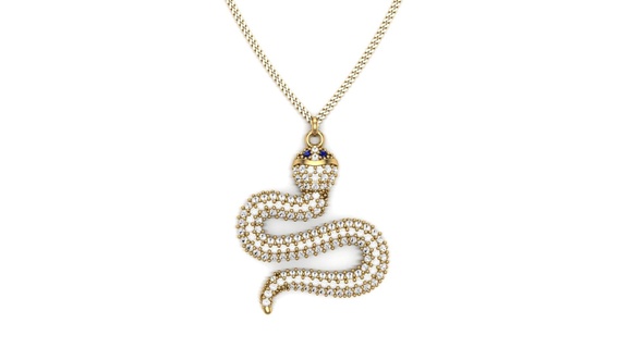 serpente pendente gioielleria gioielli anelli squillare d'oro d 39 argento orecchini orecchino oro bianco ayyaz166 3d print model - Mito3D