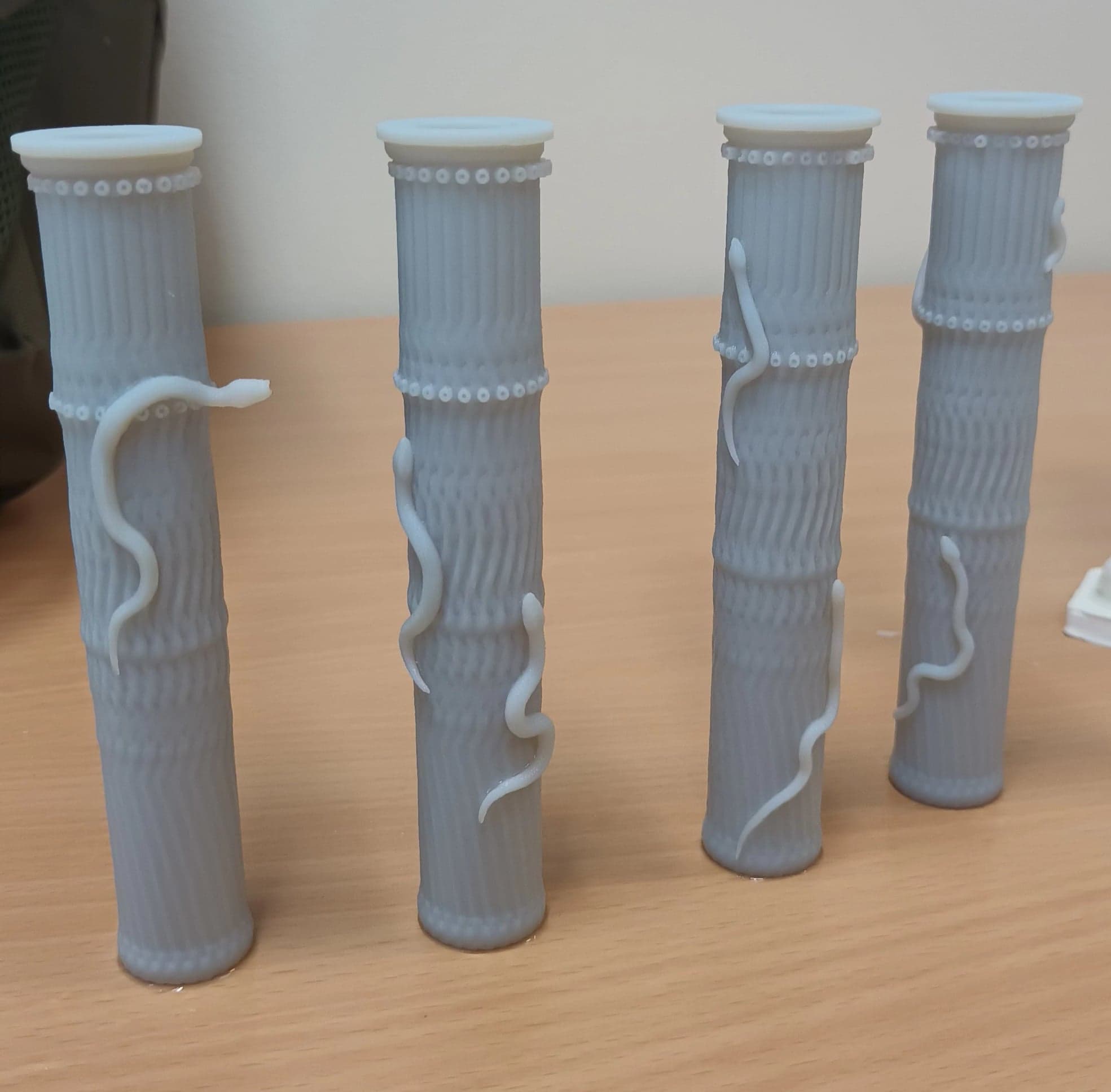 snake pilar pilars snakes 3D print model - Mito3D