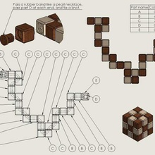 Schlange Puzzle Rätsel 3d print model - Mito3D