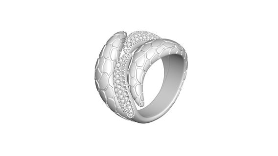 serpiente anillo joya collares colgante pendiente libra esterlina oro joyería llaveros pendientes esposas 3d print model - Mito3D