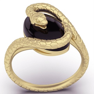 serpente anel prata ouro kobra joalheria imprimível 3d modelo tendência moda Projeto zbrush tigre 3d print model - Mito3D