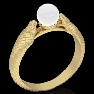 snake ring skull pendant silver gold jewelry printable 3d model trend fashion design zbrush tiger  3d print model - Mito3D
