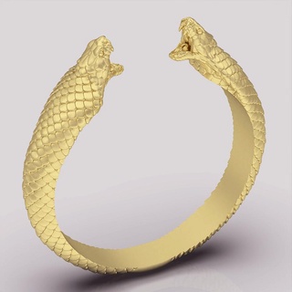 serpente squillare argento oro kobra gioielleria stampabile 3d modello tendenza moda design zbrush tigre 3d print model - Mito3D