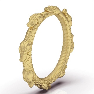 snake ring silver gold kobra jewelry printable 3d model trend fashion design zbrush tiger 3d print model - Mito3D