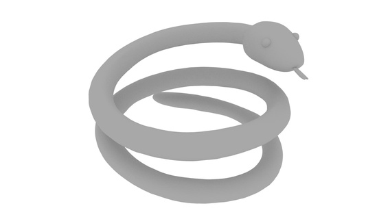 snake ring rings 3d print model - Mito3D