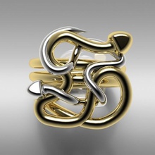 snake ring jewelry printing 3d print model - Mito3D