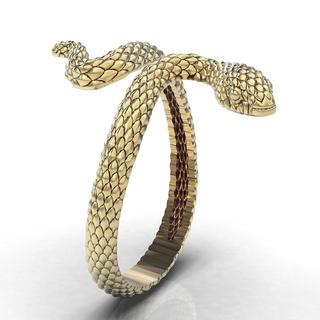 snake ring Jewelry silver gold kobra jewelry printable 3d model trend fashion design zbrush tiger 3d print model - Mito3D