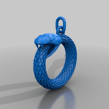 snake ring jewelry keychains keychain 3d print model - Mito3D