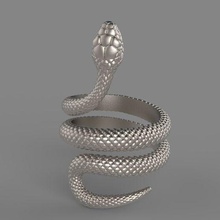 snake ring 2 3d print model - Mito3D