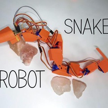 serpente robot gadget arduino fusion360 instructables la polonia servo worm 3d print model - Mito3D
