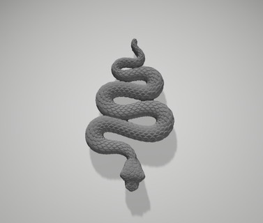 snake scales type Art animal 3d print model - Mito3D