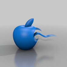 snakeapple art señales de logotipos la serpiente apple 3d print model - Mito3D