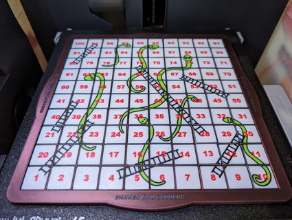 snakes ladders - travel edition Game and boardgame game games 3d print model - Mito3D