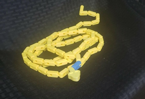 snakey print place rope chain adapters toy link 1 inch 3d print model - Mito3D