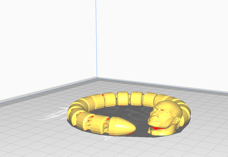 snaki rock Art therock snake fun 3d print model - Mito3D