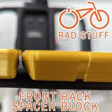 snap-in spacer block rad ebike rack flush mount modification 3d print model - Mito3D