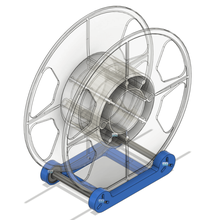 snap-together filament spool holder 608 bearings tool 3d printer accessories 3d print model - Mito3D