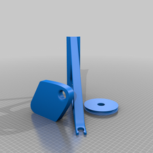 snap-together pulley bracket 3d print model - Mito3D