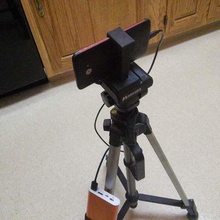 snap battery holster gadget camera tripod mount phone holder 3d print model - Mito3D