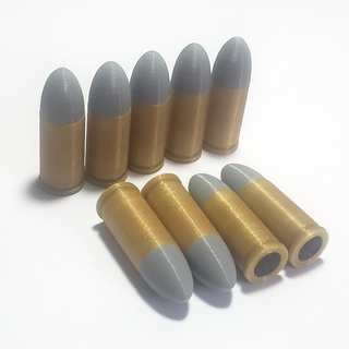 snap cap 9mm firing pin protection snap cap dummy round 9mm snapcap training round  3d print model - Mito3D