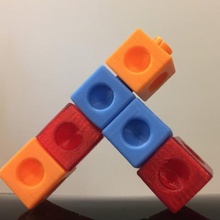 composant logiciel enfichable cube de verrouillage mathématiques cubes jeu 3d print model - Mito3D