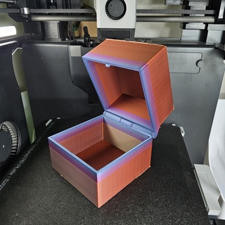 snap fit box blank 100x100 3d print model - Mito3D