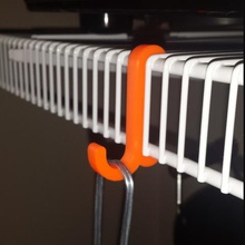snap hook closetmaid wire shelving home 3d print model - Mito3D