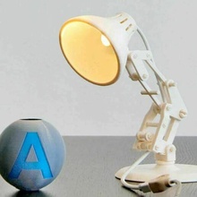 snap mini-lamp pixar lamp luxo junior sketchup skimbal together toy 3d print model - Mito3D