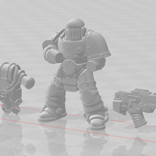snapfit marino marchio 2 tattico crociata ii modulare spazio warhammer oggetti scena 3d print model - Mito3D