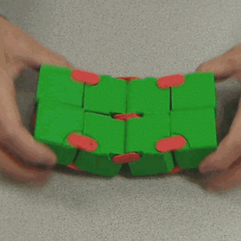 l'accrochage articulé à l'infini cube magic souple pliage jeu puzzle 3D print model - Mito3D