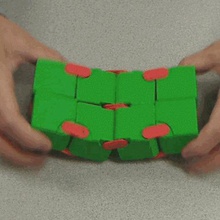 l'accrochage articulé à l'infini cube magic souple pliage jeu puzzle 3d print model - Mito3D