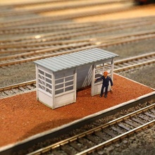 SNCB Plate forme abri architecture modèle fabrication train 1 87 décor chemin fer échelle 3d print model - Mito3D