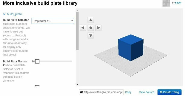 esgueirar pico inclusivo Construir prato biblioteca replicador z18 placa construção personalizado openscad Ferramentas faça criador 3d print model - Mito3D