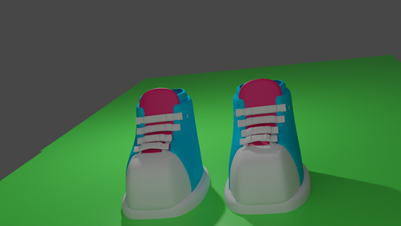 sneaker mode faible poly 3d print model - Mito3D