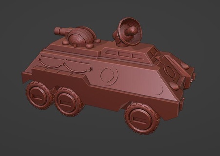 zapatilla explorar coche vehiculo 6mm juego guerra mecha americano ciencia fi 3d print model - Mito3D