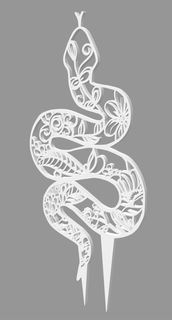 stek treliça serpente bruxa plantas presente tintas danica 3d print model - Mito3D