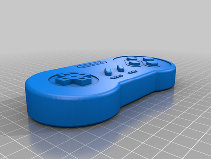 snes controller gioco snes controller nintendo 3d print model - Mito3D