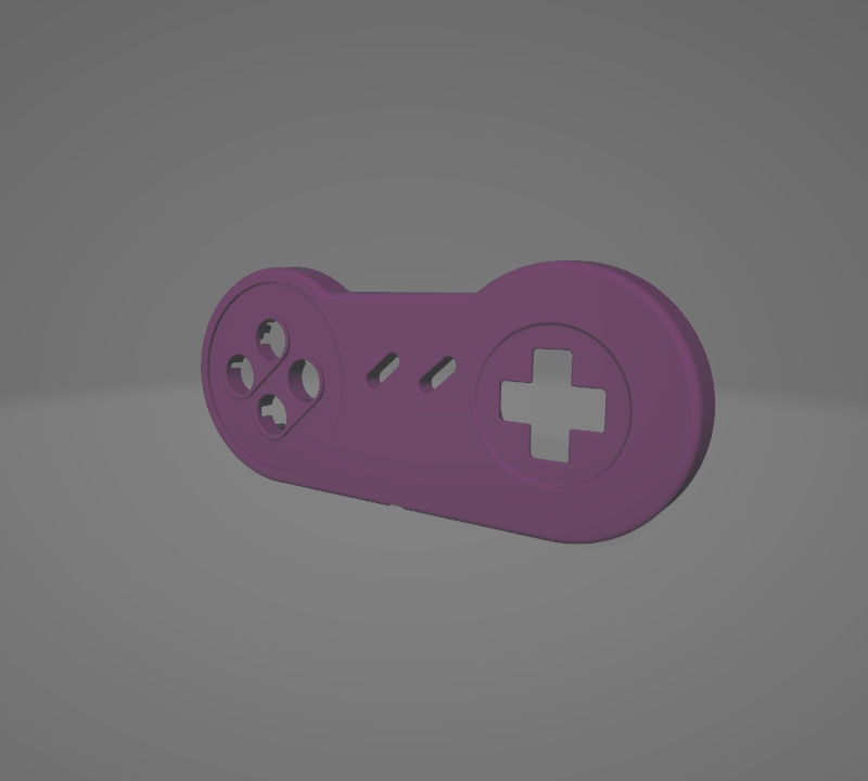snes controller conchiglia Mario gioco Giochi controllo telecomando 3D print model - Mito3D