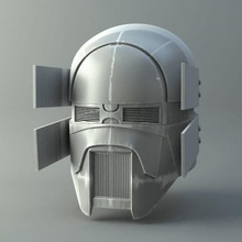 sniper cavaleiros ren capacete, máscara de star wars 3d modelo impressão jogo brinquedo robôs scifi sci-fi gratuito starwars wearable cosplay traje 3d print model - Mito3D