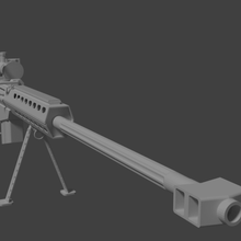 sniper m86a4 - mesh toy low poly m86 weapon 3d print model - Mito3D