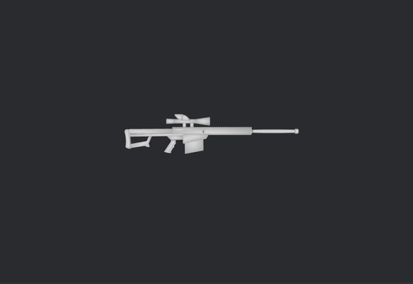 atirador elite rifle brinquedo tecnologia armamento decoração mini 3d print model - Mito3D