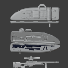 sniper rifle case 1 18 action figure joytoy gi joe diorama props 3ddios 3d print model - Mito3D