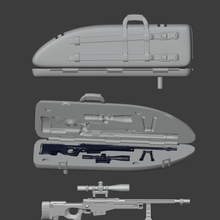 sniper rifle case 2 1 18 action figure joytoy gi joe diorama props 3ddios 3d print model - Mito3D