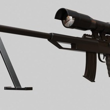 rifle de francotirador las partes por separado la impresión 3d modelo varios retorta realista hobby arma mecánica cosplay guerra cheytac m200 ámbito aplicación calibre dly 3d print model - Mito3D