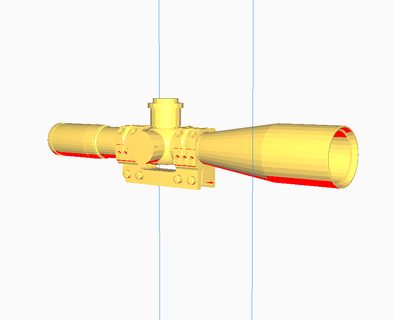 sniper scopes hunting & shooting optics Gadget gun scope 3d print model - Mito3D