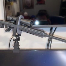 sniper webcam holder guns computer 3d print model - Mito3D