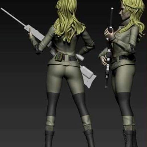 sniper wolf mgs art metalgear 3D print model - Mito3D