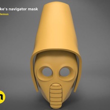 snokes navigator máscara de star wars jogo snoke atendentes galactic o filme wearable réplica capacete guerras estrela armadura roxo 3d print model - Mito3D